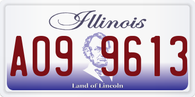 IL license plate A099613