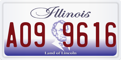 IL license plate A099616