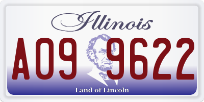 IL license plate A099622