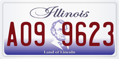 IL license plate A099623