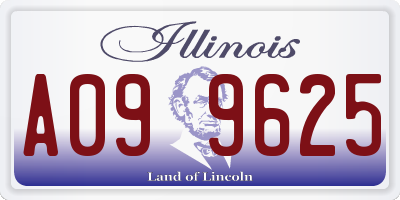 IL license plate A099625