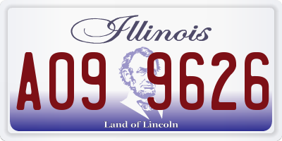 IL license plate A099626