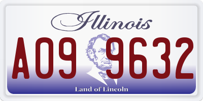 IL license plate A099632