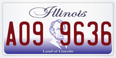 IL license plate A099636