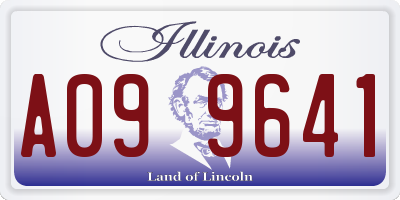 IL license plate A099641