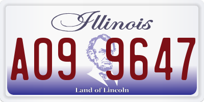 IL license plate A099647