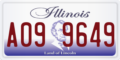 IL license plate A099649