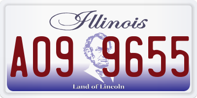 IL license plate A099655