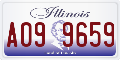 IL license plate A099659