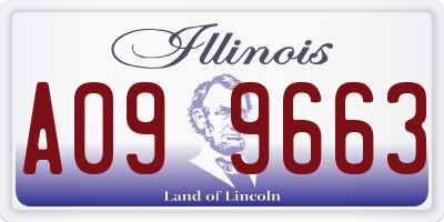 IL license plate A099663