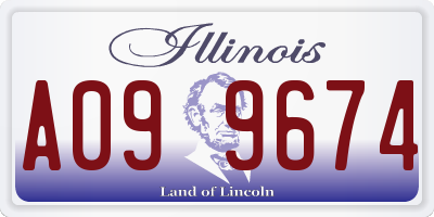 IL license plate A099674