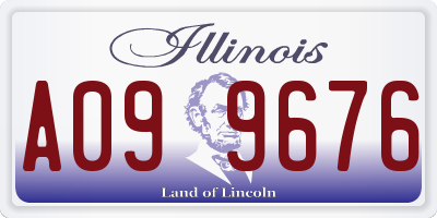 IL license plate A099676