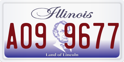 IL license plate A099677