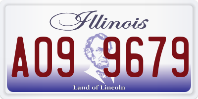 IL license plate A099679
