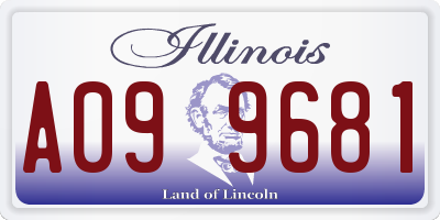 IL license plate A099681