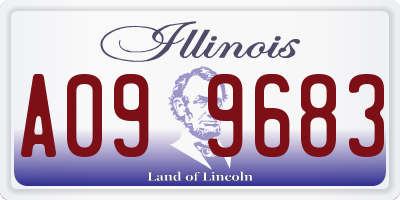 IL license plate A099683