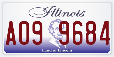 IL license plate A099684