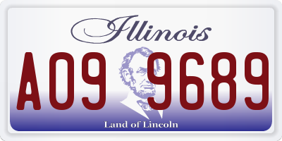 IL license plate A099689