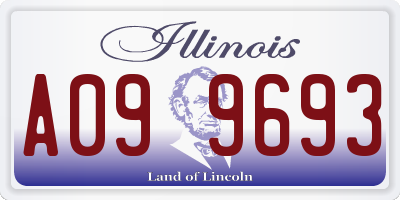 IL license plate A099693