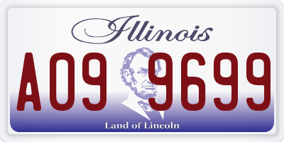 IL license plate A099699