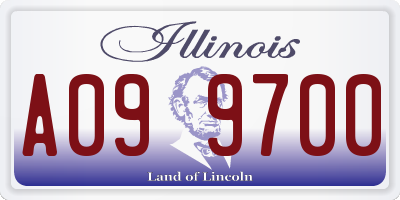 IL license plate A099700