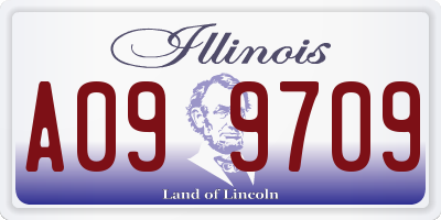 IL license plate A099709