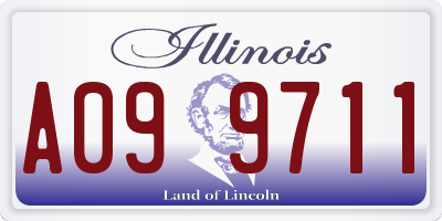 IL license plate A099711
