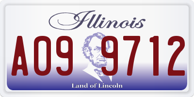 IL license plate A099712