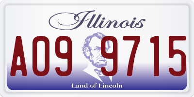IL license plate A099715