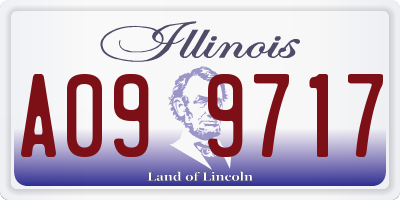 IL license plate A099717