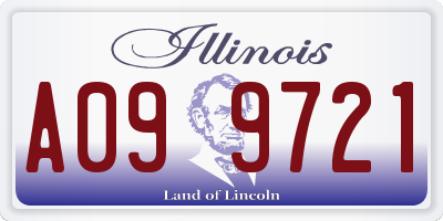 IL license plate A099721