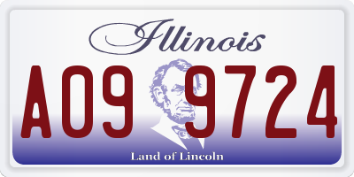 IL license plate A099724