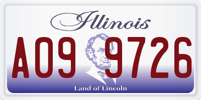 IL license plate A099726
