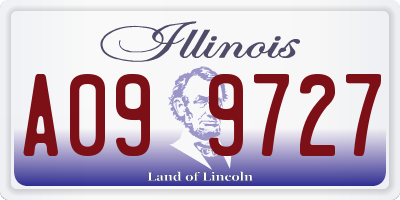 IL license plate A099727