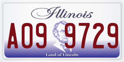 IL license plate A099729