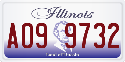 IL license plate A099732