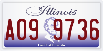 IL license plate A099736