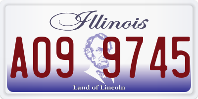 IL license plate A099745
