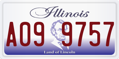 IL license plate A099757