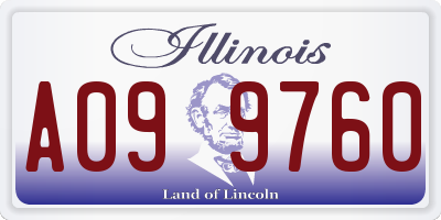 IL license plate A099760