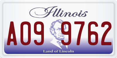 IL license plate A099762