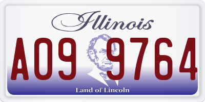 IL license plate A099764