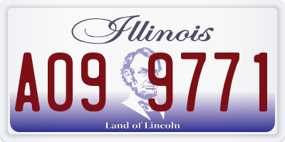 IL license plate A099771