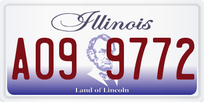 IL license plate A099772