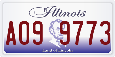 IL license plate A099773