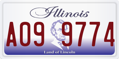 IL license plate A099774