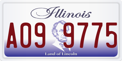 IL license plate A099775