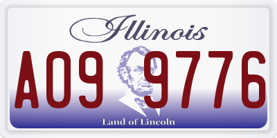 IL license plate A099776