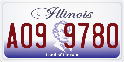 IL license plate A099780