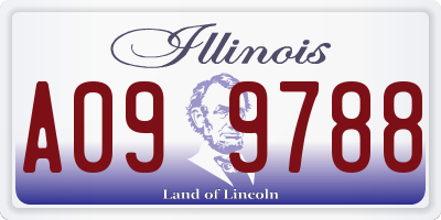IL license plate A099788